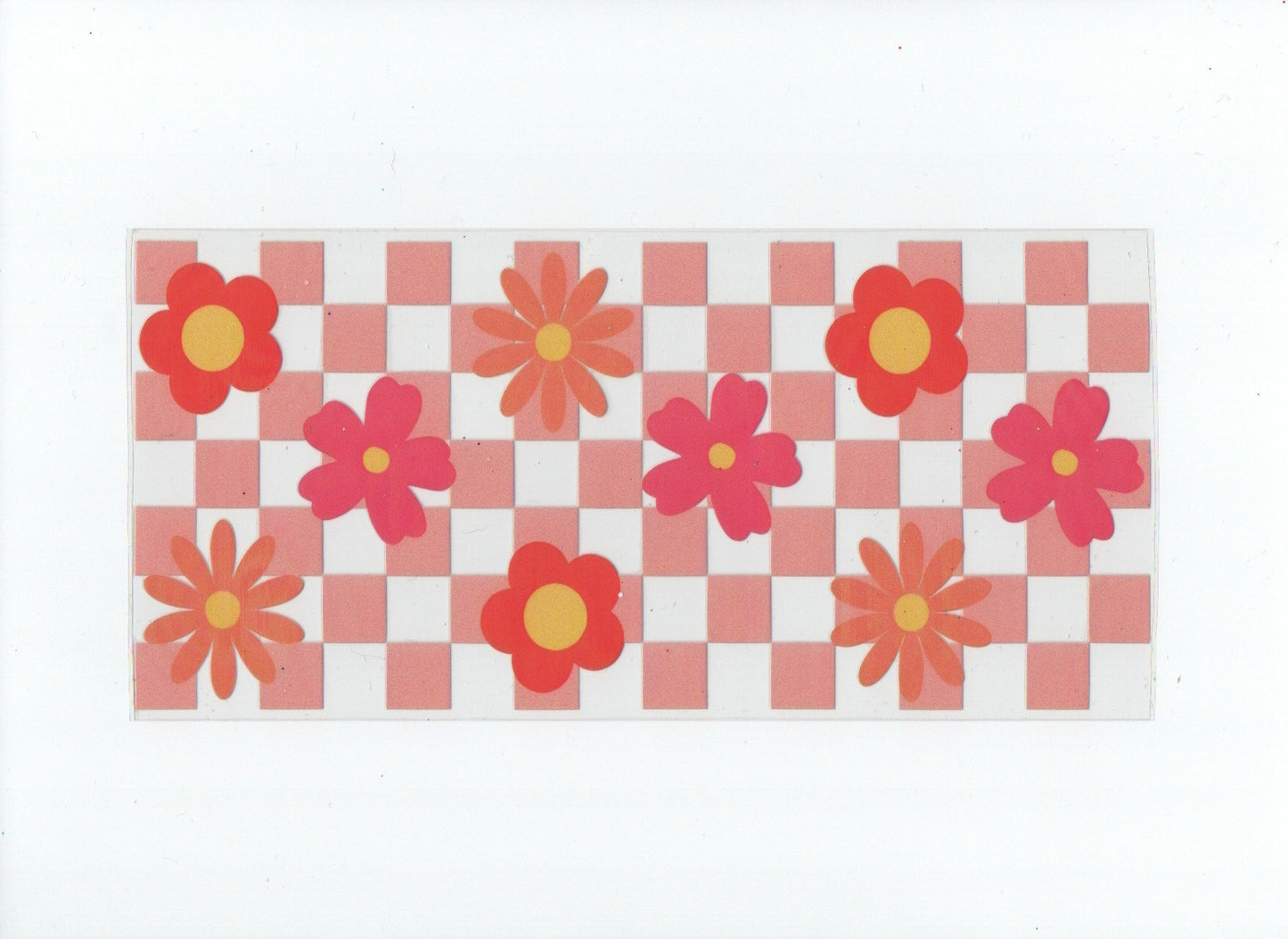 Checkered flowers #3