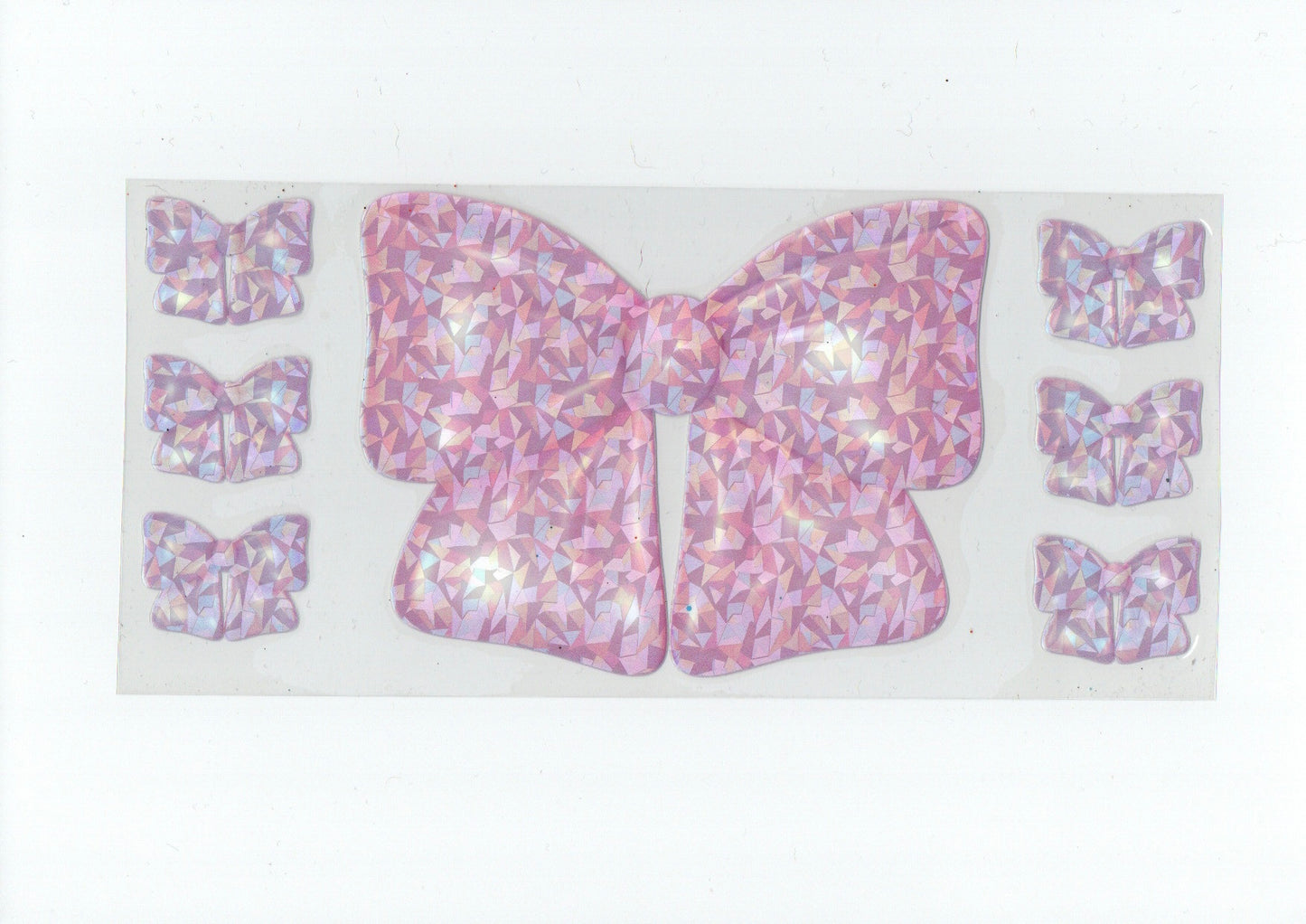 Holo pink bows