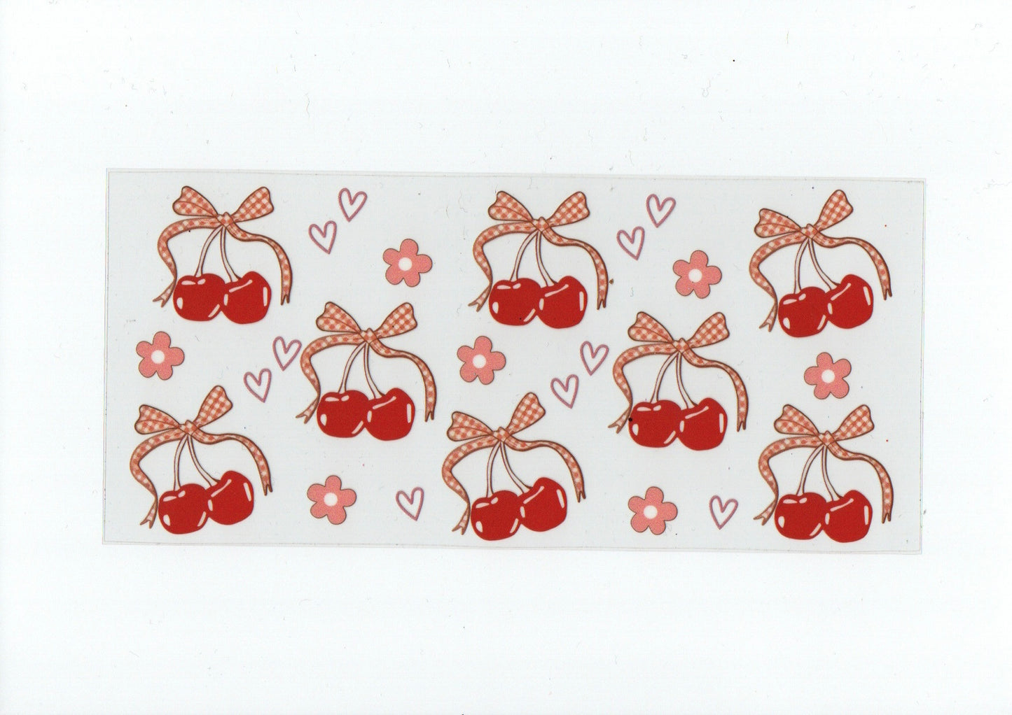 Checkered cherries & bows