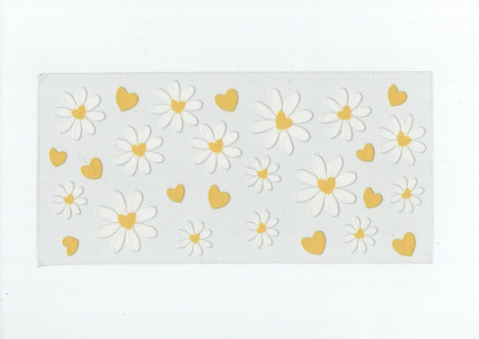 Yellow heart flowers