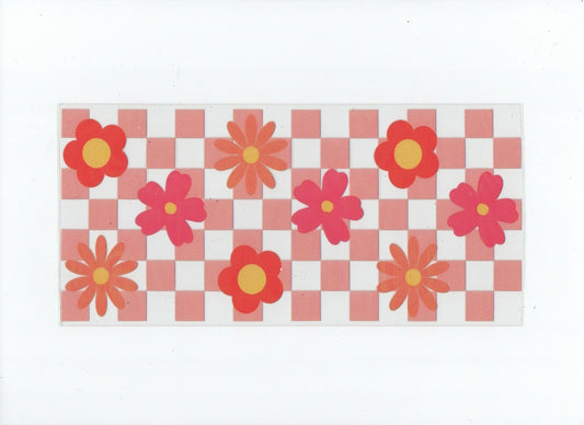 Checkered flowers #3