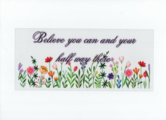 Believe you can