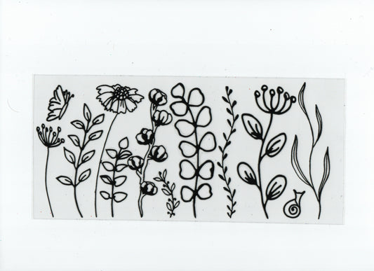 Outlined flowers #3