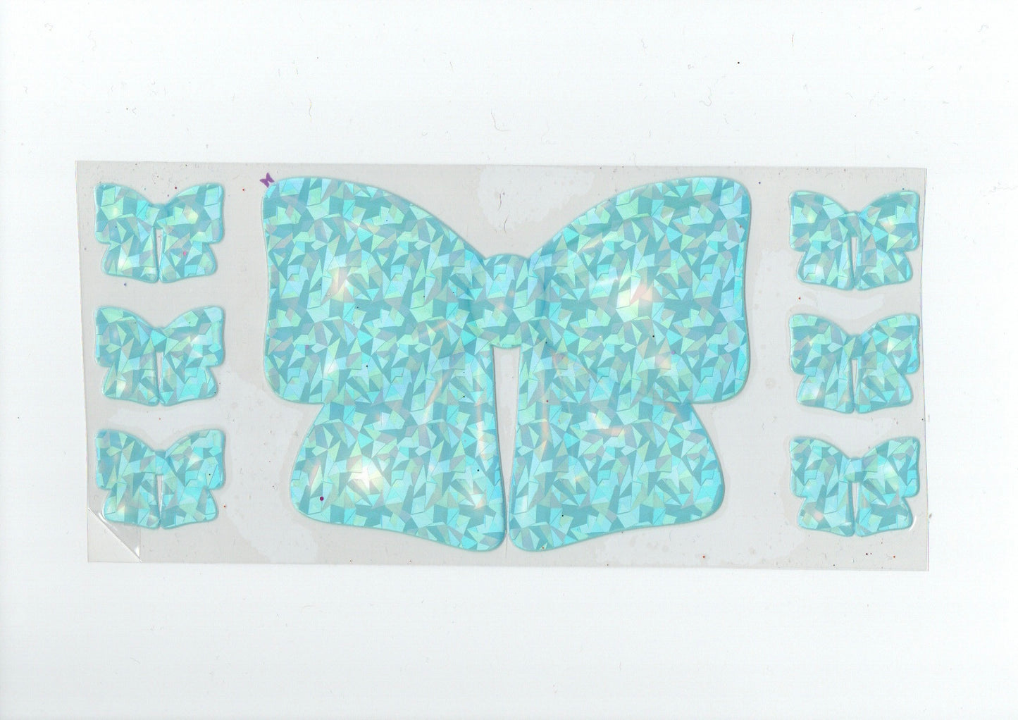 Holo blue bows