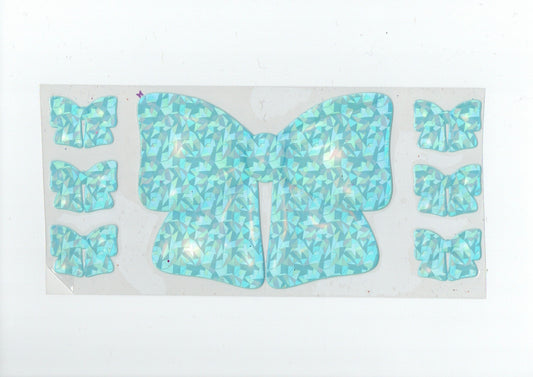 Holo blue bows