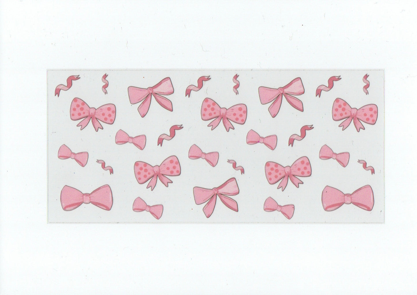 Pastel pink bow confetti