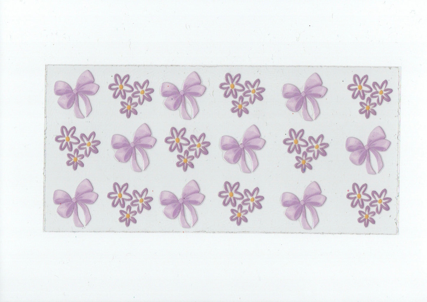 Purple flower & bows