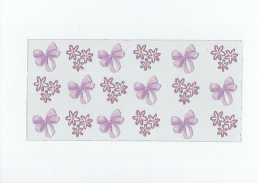 Purple flower & bows