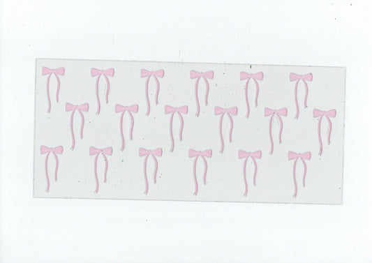 Pastel pink bows