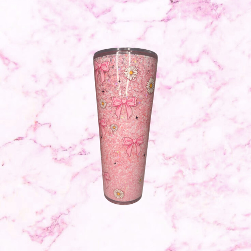 Custom 24oz Snow Globe Tumbler