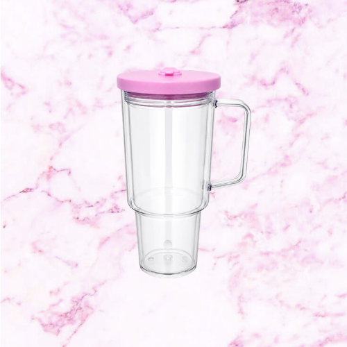 Custm 30oz Handle Snowglobe Tumbler