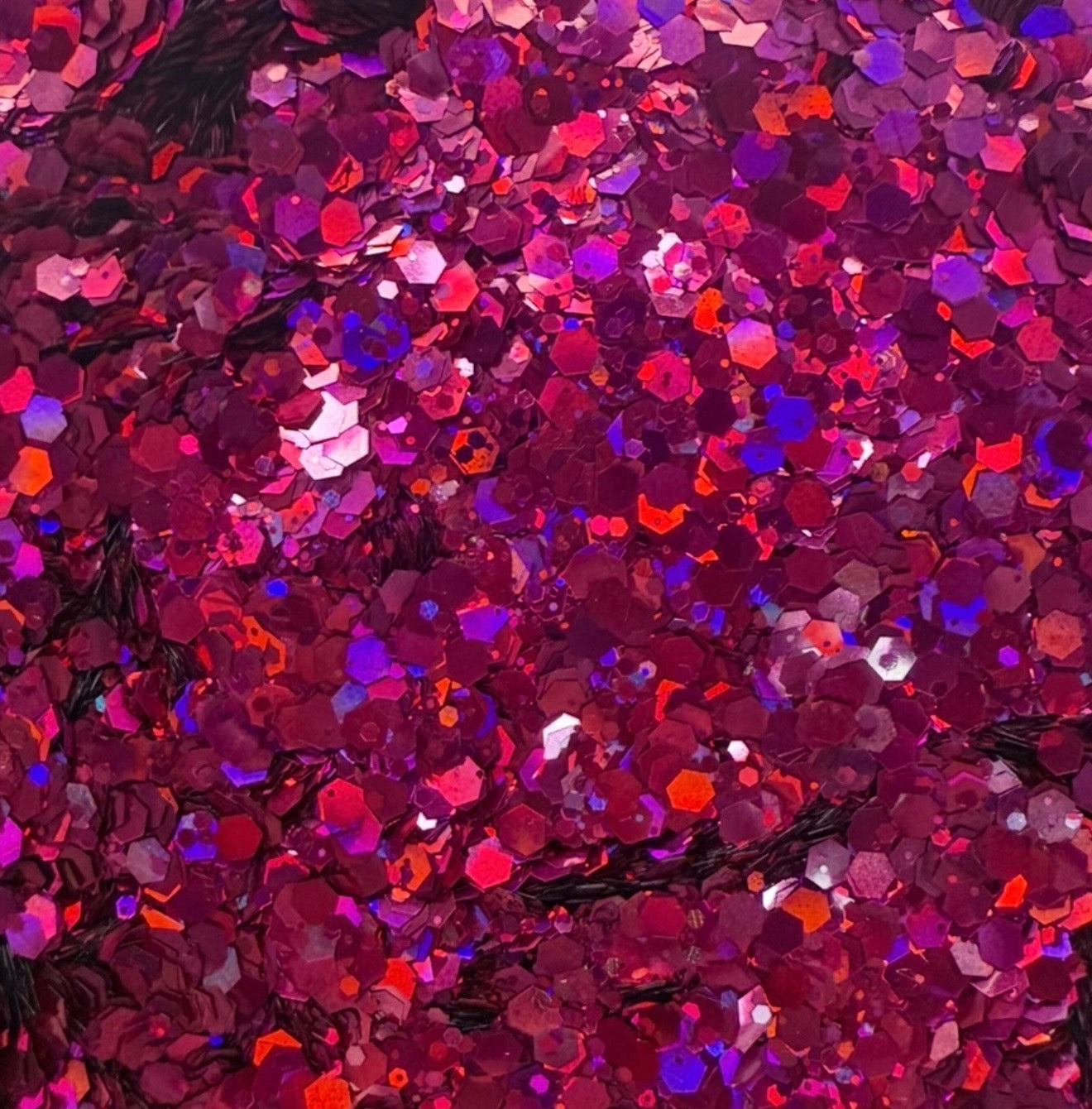 Red Skin Chunky Glitter