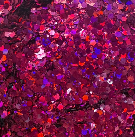 Red Skin Chunky Glitter