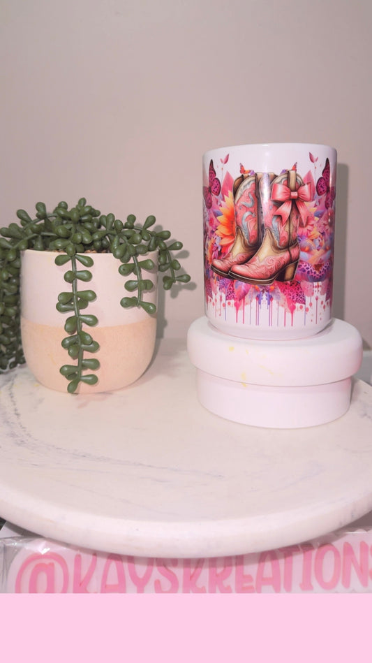 Pre made 15oz Boots Mug