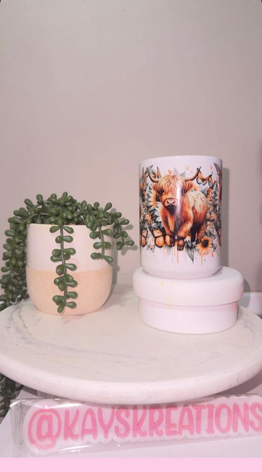 Pre Made Highland Cow 15oz Mug