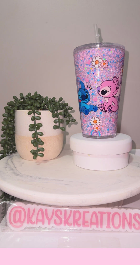 Pre Made 16oz Tapered Stitch Snowglobe